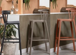 Barstuhl Barhocker Outdoor Bliss Kunstoff Gastro Schwarz