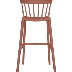 Barstuhl Barhocker Outdoor Bliss Kunstoff Gastro Rot