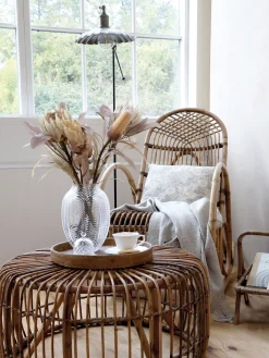 Beistelltisch Couchtisch Noblesse Rattan rund 70 cm Ø