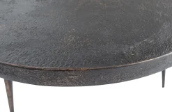 Beistelltisch Couchtisch Bounds Metall Holz Anthrazit/Gold ⌀ 60