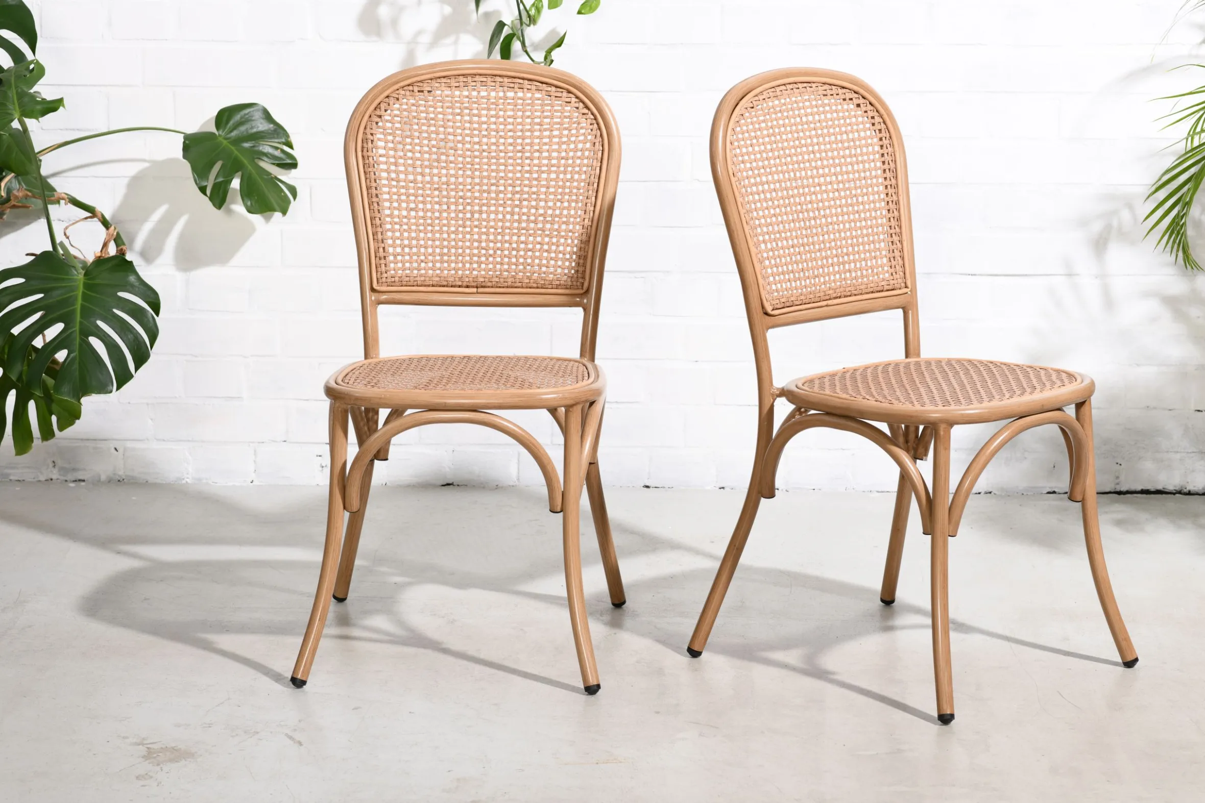 Bistrostuhl Outdoorstuhl Cabana PE-Rattangeflecht/Alu