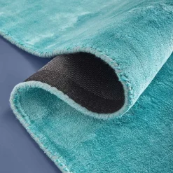 Boho Teppich Velvet Touch 160 x 230 cm Türkis