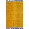 Boho Teppich Velvet Touch 160 x 230 cm Gelb