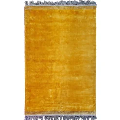Boho Teppich Velvet Touch 160 x 230 cm Gelb
