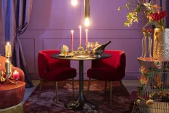 Couchtisch Beistelltisch No Offence Gold Dusky Pink Metall/Emaille