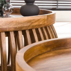 Couchtisch Retro Tweak Mangoholz 2er Set