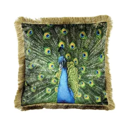 Deko Kissen Peacock 45 x 45 cm