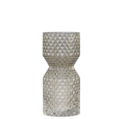 Deko Vase d'art Glas mit Diamantschliff