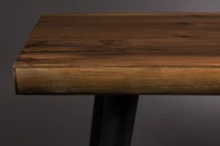 Dutchbone Esstischbank Alagon Baumkante Walnußfurnier 160