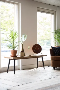 Dutchbone Esstischbank Alagon Baumkante Walnußfurnier 160