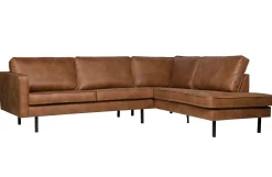 Ecksofa Eckbank Leder Rodeo 3-Sitzer Cognac Rechts 266/213 cm