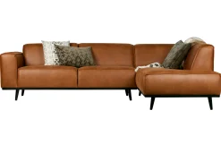 Ecksofa Recycle Leder Statement Cognac Rechts 274 x 210