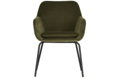 2er Set Esszimmerstuhl Schalenstuhl Velvet Mood Grün