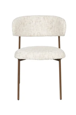 2er Set Retro Esszimmerstühle Claes Walnussholzoptik Off-White