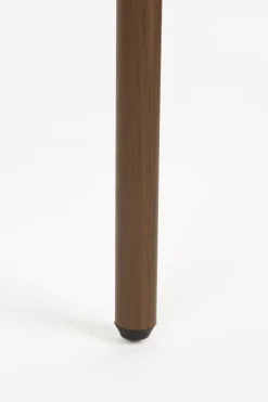 2er Set Retro Esszimmerstühle Claes Walnussholzoptik Off-White