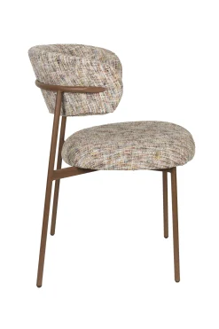 2er Set Retro Esszimmerstühle Claes Walnussholzoptik Multicolour