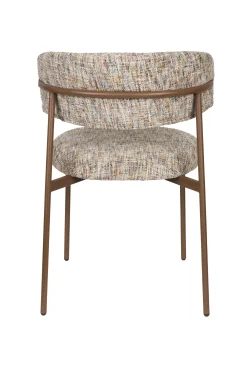 2er Set Retro Esszimmerstühle Claes Walnussholzoptik Multicolour