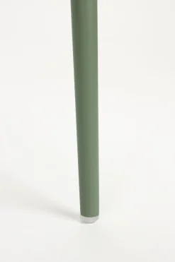 4er Set Retro Esszimmerstuhl Schalenstuhl Jeffrey in Grün