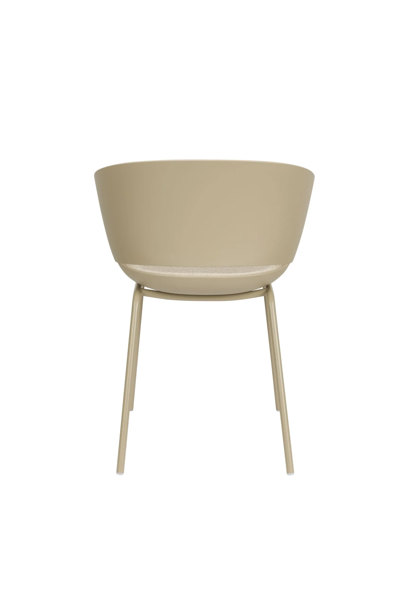 4er Set Retro Esszimmerstuhl Schalenstuhl Jessica in Beige