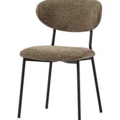 2er Set Retro Esszimmerstuhl Polsterstuhl Kjeld Samt Chenille Grün