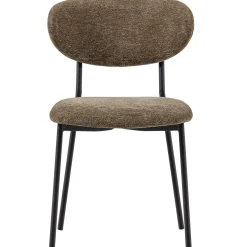 2er Set Retro Esszimmerstuhl Polsterstuhl Kjeld Samt Chenille Grün