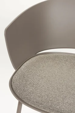 4er Set Retro Esszimmerstuhl Schalenstuhl Jessica in Grau