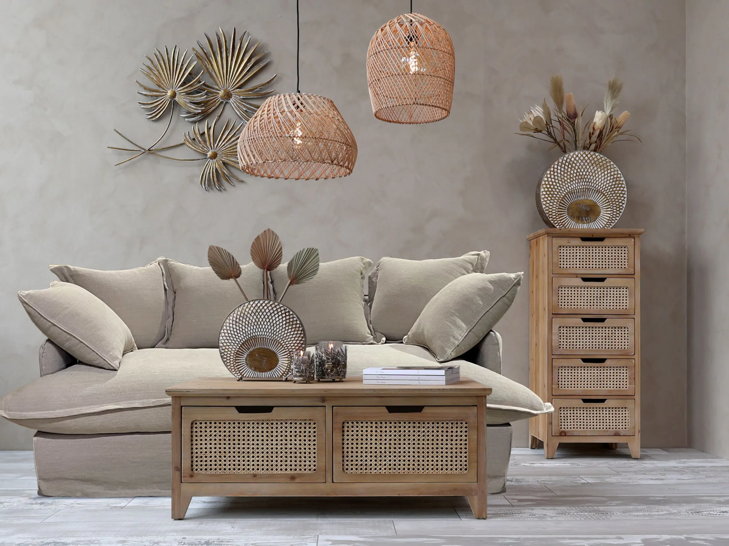 2er Set Vintage Vase Old Hollywood Metall Antik-Gold