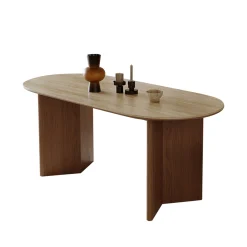 Essgruppe Travertin Tisch Tivoli + 6 Esszimmerstühle Linea