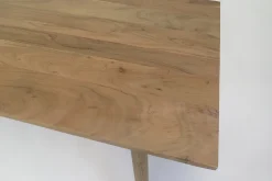 Esstisch Retro Massivholz Trapez Akazie Natur 180/90