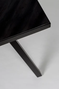 Esstisch Seth Eichenfurnier Fischgrätmuster Schwarz 180/90