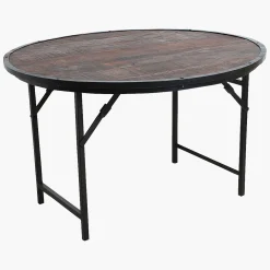 Esstisch Vintage Cafehaus Industrial Klapptisch Rund 120
