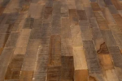 Esstisch Vintage Maria Teak Rund 110 cm Parkett