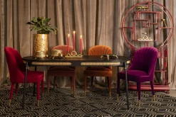 Esstisch Wiener Geflecht Don't Stop The Webbing Schwarz Gold Rattan