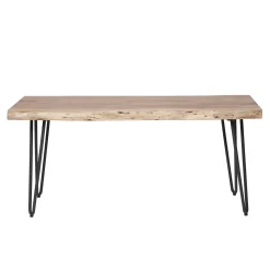 Esstischbank Sitzbank Palu Industrial Massivholz Baumkante 100