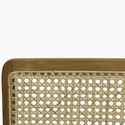 Esszimmerstuhl Armlehnstuhl Nova Teak Rattan Wiener Geflecht