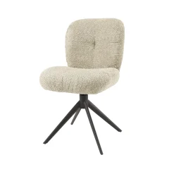 Esszimmerstuhl Drehstuhl Polsterstuhl Comfort Boucle Sand