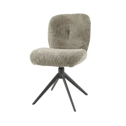 Esszimmerstuhl Drehstuhl Polsterstuhl Comfort Boucle Taupe