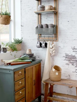 Französische Kommode Florence Vintage Opalfarben Holzfront