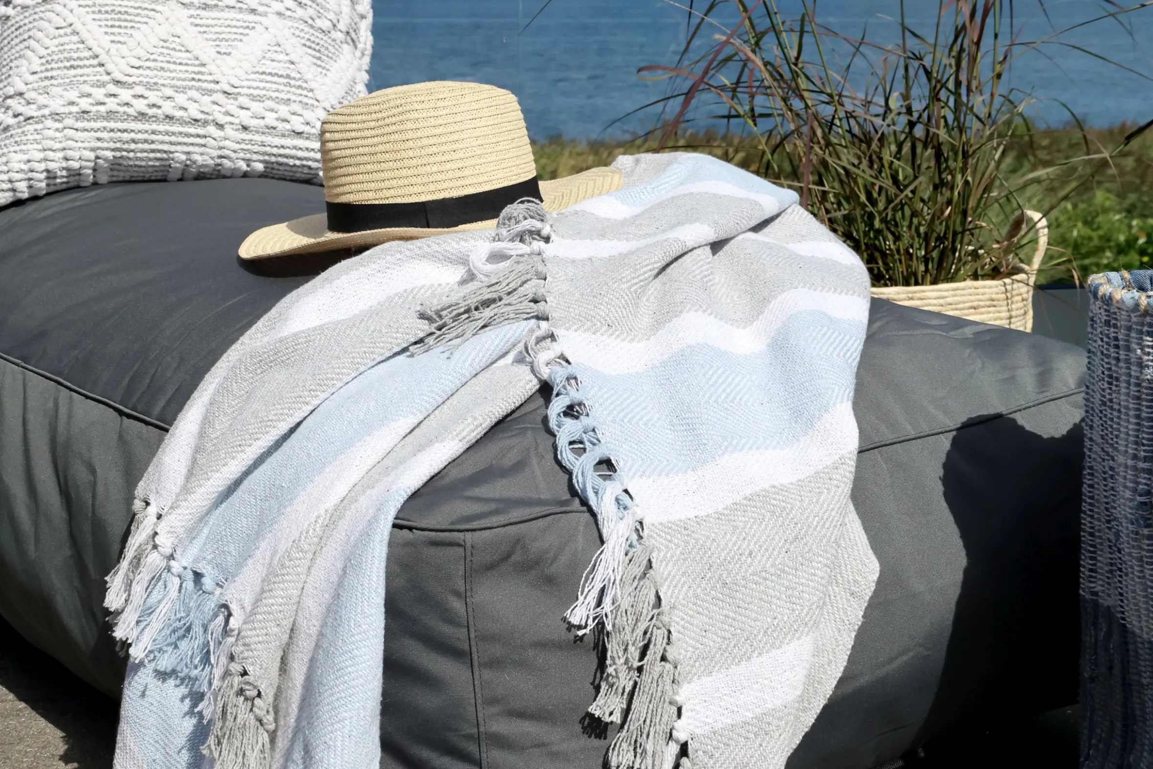 Garten Lounger Tagesbetten Outdoor Einzelliege Anthrazit