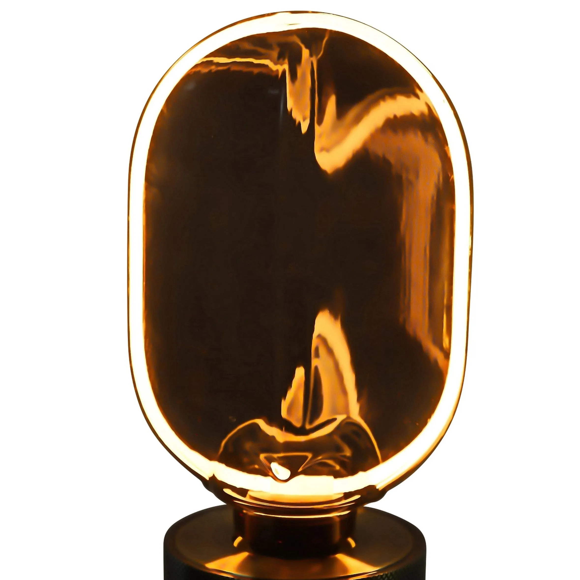 Glühbirne Vintage LED Rauchglas Oval