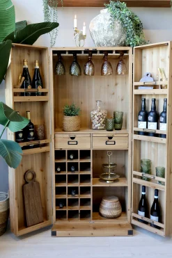 Hausbar Barschrank Squares Recyceltes Holz