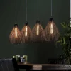 Hängelampe 4 Drops Wire Industrial Metalldraht