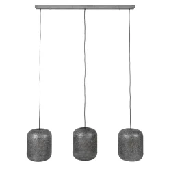 Hängelampe Etch Boho Oriental Metall 3er