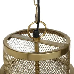 Hängelampe Golden Mesh Industrial Metall