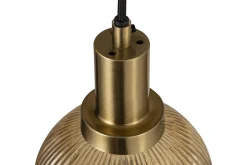 Hängelampe Juliet 8 Glasschirme Bernstein 180