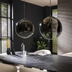 Hängelampe Pendelleuchte Shaded Rauchglas XL Bubble Seifenblase