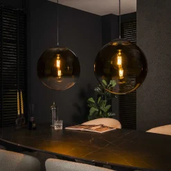 Hängelampe Pendelleuchte Shaded Rauchglas XL Bubble Seifenblase