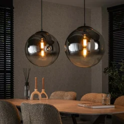 Hängelampe Pendelleuchte Shaded Rauchglas Bubble Seifenblase