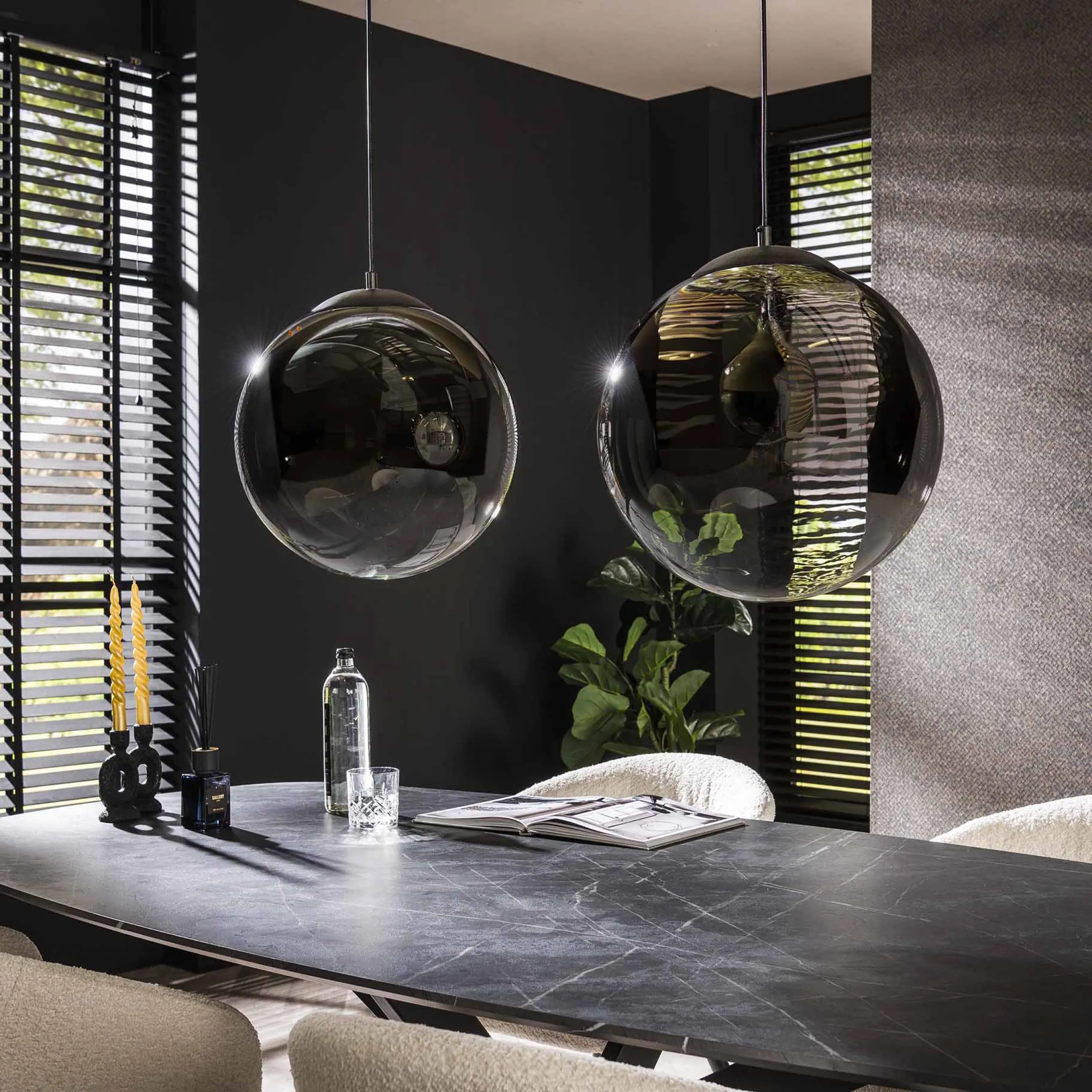 Hängelampe Pendelleuchte Shaded Rauchglas Bubble Seifenblase