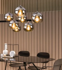 Hängelampe Shaded Bubble 7er Rauchglas